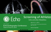 Screening of Athletes Echo and Other Modalities