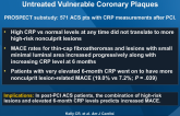 Relation of C-Reactive Protein Levels to Instability of Untreated Vulnerable Coronary Plaques