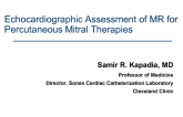 Echocardiographic Mitral Valve Assessment: Mitral Valve Assessment from the Perspective of Transcatheter Therapy