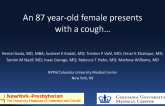 An 87 Year-old Female Presents with a Cough...