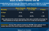 Differences in Short-, Long-term Outcomes of Older Black vs White Patients with MI