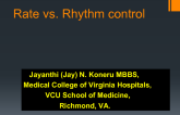 Rate vs Rhythm control