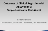Outcomes of Clinical Registries with ABSORB BVS:Simple Lesions vs_ Real-World