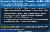 Cost-Effectiveness of PCI with DES vs Bypass Surgery for Patients with 3-Vessel or Left Main CAD