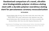 Randomised comparison of a novel, ultrathin strut biodegradable polymer sirolimus-eluting stent with a durable polymer everolimus-eluting stent for percutaneous coronary revascularization