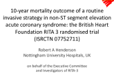 10-year mortality outcome of a routine invasive strategy in non-ST segment elevation acute coronary syndrome: the British Heart Foundation RITA 3 randomised trial