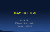 How Did I Treat This Case?