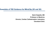 Essentials of TEE Guidance for MitraClip (2D and 3D)