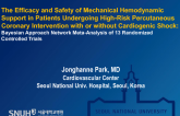 TCT 65: The Efficacy and Safety of Mechanical Hemodynamic Support in Patients Undergoing High-Risk Percutaneous Coronary Intervention With or Without Cardiogenic Shock: Bayesian Approach Network Meta-analysis of 13 Randomized Controlled Trials
