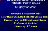 PCI vs CABG: Surgery for Most!