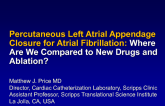 Percutaneous Left Atrial Appendage Closure for Atrial Fibrillation: Where Are We Compared to New Drugs and Ablation