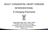 Adult Congenital Heart Disease Interventions: A Changing Panorama