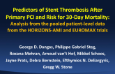 HORIZONS-AMI and EUROMAX Stent Thrombosis: Predictors of Stent Thrombosis and Risk for 30-Day Mortality After Primary Percutaneous Coronary Intervention in Acute Myocardial Infarction