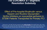 EUROMAX STR: ST-Segment Resolution Analysis in Patients with ST-Segment Elevation Myocardial Infarction Randomized to Prehospital Bivalirudin Versus Heparin Plus a Routine Glycoprotein IIb/IIIa Inhibitor Prior to Primary Percutaneous Coronary Intervention