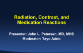 Complications Related to Contrast, Commonly Used Medications, and Radiation Exposure