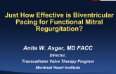 Just How Effective Is Biventricular Pacing for Functional Mitral Regurgitation?