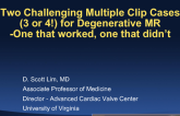 Case Review: Two Challenging Degenerative MR Cases  One that Worked, One that Didnt