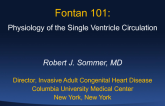 The Fontan Circulation 101