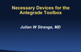Necessary Devices for the Antegrade Toolbox