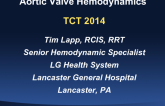 Hemodynamics of Aortic Stenosis and Live Calculations Using the Telestrator