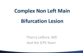 Complex NonLeft Main Bifurcation #1
