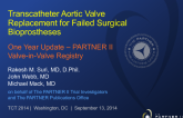 TCT 688: One-Year Results of Transcatheter Aortic Valve Therapy for Failed Surgical Bioprostheses  PARTNER II Valve-in-Valve Registry