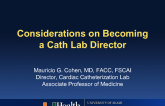 Considerations on Becoming a Cath Lab Director