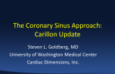 The Coronary Sinus Approach: Carillon Update
