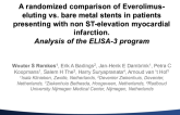 TCT 3: A Randomized Comparison of Drug-Eluting vs Bare Metal Stenting in Patients with Non-ST Elevation Myocardial Infarction: Results of the ELISA-3 Angiographic Substudy