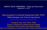 Neurocognitive Functional Assessment After TAVR: Methodologies and Clinical Importance
