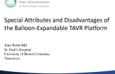 Special Attributes and Disadvantages of the Balloon-Expandable TAVR Platform