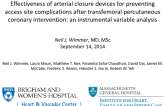 Effectiveness of Arterial Closure Devices for Preventing Bleeding Complications After Transfermoral Percutaneous Coronary Intervention: A Controlled Instrumental Variable Analysis From The National Cardiovascular Data Registry
