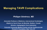 Managing TAVR Complications