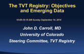 The TVT Registry: Objectives and Emerging Data