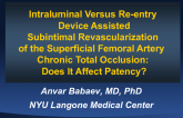 TCT 539: Intraluminal Versus Reentry Device-Assisted Subintimal Revascularization of the Superficial Femoral Artery Chronic Total Occlusion: Does it Affect Patency?