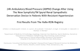 24h Ambulatory Blood Pressure (ABPM) Change After Using The New Symplicity Spyral Renal Sympathetic Denervation Device In Patients With Resistant Hypertension ? First Results Fr___