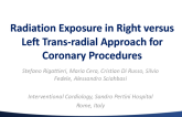 Radiation Exposure in Right versus Left Trans-radial Approach for Coronary Procedures