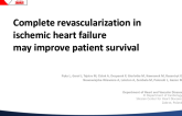 Complete revascularization in ischemic heart failure may improve patient survival