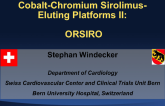 Cobalt-Chromium Sirolimus-Eluting Platforms II: ORSIRO