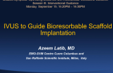 IVUS to Guide Bioresorbable Scaffold Implantation
