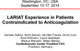 LARIAT Experience in Patients Contraindicated to Anticoagulation