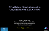 AF Ablation: Stand-Alone and in Conjunction with LAA Closure