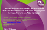 TCT 170: Cost-effectiveness Analysis of a Left Atrial Appendage Occlusion Device Compared with 7 Oral Anticoagulants for Stroke Prevention in Atrial Fibrillation