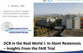 DCB Use in the Real World I: In-Stent Restenosis  Insights From the FAIR Trial