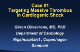Case #1: Targeting Massive Thrombus in Cardiogenic Shock