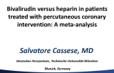 TCT 460: Bivalirudin Versus Heparin During Percutaneous Coronary Intervention: A Meta-analysis of Randomized Trials