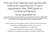 First Use of an Objective and Reproducible Method for Quantification of Aortic Regurgitation After TAVR Based on Angiography