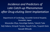 TCT 652: Incidence and Predictors of Late Catch-up Phenomenon After Drug-Eluting Stent Implantation