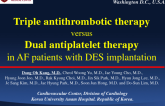 TCT 475: Triple Antithrombotic Therapy Versus Dual Antiplatelet Therapy in Patients with Atrial Fibrillation Undergoing Drug-Eluting Stent Implantation