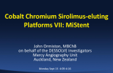 Cobalt-Chromium Sirolimus-Eluting Platforms VII: MiStent
